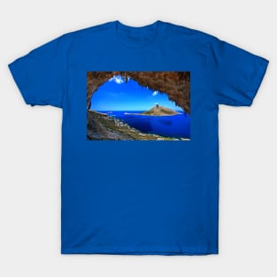 Grande Grotta, climbing paradise - Kalymnos island T-Shirt